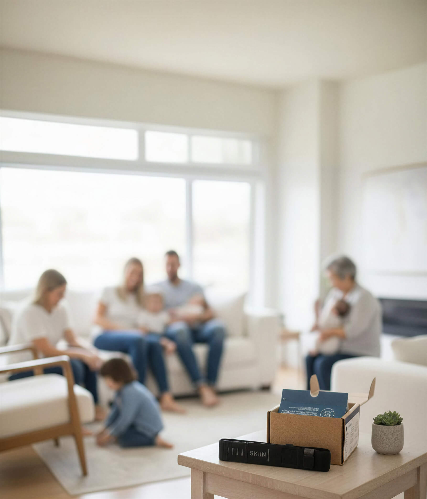 Model wearing continuous cardiac monitoring band