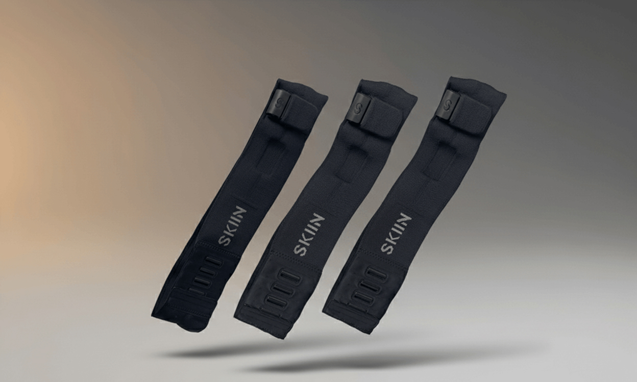 SKIIN™ smart garment cardiac monitoring device worn comfortably for continuous heart monitoring